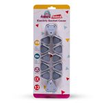 Adore Electrical Socket Covers for Child Safety (Pack of 12, Grey)