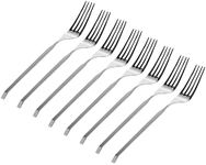 Godinger Stainless Steel Matte Dinner Forks - Set of 8-18/0 Stainless Steel Construction - Rust-Resistant and Durable - Sleek and Modern Design - Ideal for Everyday Dining and Special Occasions