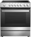 30" Electric Range with 4 Heating Elements Convection Oven 5 Cu. Ft. Capacity, 7 Functions Professional Electric Range Oven with Smooth Glass Top, Stainless Steel, Perfect for Family Kitchen Cooking
