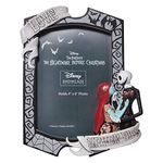 Enesco Disney Showcase Couture de Force The Nightmare Before Christmas Jack and Sally Love Never Dies Picture Photo Frame, 7.875 Inch, Silver