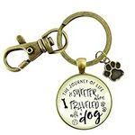 Dog Keychain Life Is Sweeter BFF Fr