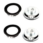 sourcing map 4Pcs 8 Ohm 5W 50mm Dia Internal Magnet Mini Loudspeaker Speaker Horn