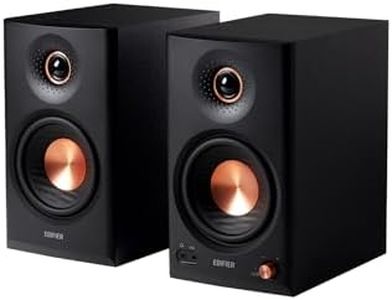 Edifier MR4.5 Bi-Amped Studio Monitor, 80W RMS Bookshelf Speakers - Black