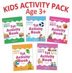 Kid's 1st Activity Five Books Pack for Children Age 3+ With Fun Learning Activities for Kids- English, Maths, Environment, Good Habits, IQ