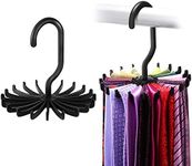 2 Pack IPOW Updated Twirl Tie Rack Belt Hanger Holder Hook for Closet Organizer Storage