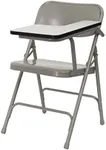 Flash Furniture Rutherford 2 Pack Premium Steel Folding Chair with Left Handed Tablet Arm