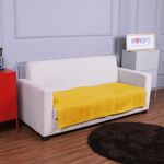 HOKIPO Polyester Quilted Sofa Cover Mats For 1/2/3 Seater Sofa And L Shape. Make Your Own Sofa Cover Set, Mat Length 90(D) X 160(L) Cm, Dandelion Yellow (In-750-Ylw)