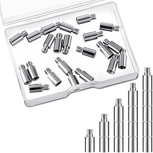 20 Pieces Album-Scrapbook Extension Posts Extension Screws Album Extension Post Replacements for Post-Bound Refillable Photo Album Compatible with Pioneer Photo Albums (12 mm/ 0.47 Inch)