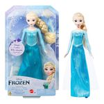 Mattel Disney Frozen Singing Elsa Doll, Frozen Elsa in Signature Clothing, Poseable Doll with Button that Sings "Let It Go" Song, Toys for Ages 3 and Up, English Version, HLW55