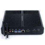 KINGDEL NC860 Fanless Mini PC, Slim Desktop Computer, i7-8550U 8th Gen. 4 Cores CPU, 8GB DDR4 RAM, 128GB SSD+1TB HDD, 4K 4096x2304, HD Port, DP, Metal Case, W-11 Pro