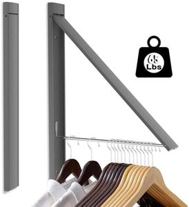 SunEegral Folding Clothes Drying Rack Indoor,Laundry Room Organisation,Wall Mounted Drying Racks,Laundry Drying Rack Collapsible,Laundry Drying Rack,Retractable Clothesline (Grey)