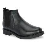 GALEX Leather Chelsea Boots for Men | Trendy, Stylish & Casual Boots Black (GA-CB-2800-BLK-7)