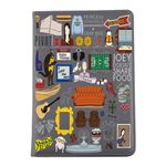 VAMSII Friend TV Notebook Friends Merchandise TV Show Leather Notebook for Friends Fans Gifts Friends Themed Gift A5 Notebook (Black)