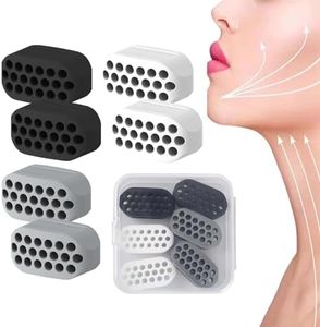 JCTRRJ 7 Stück Jawline Trainer, Jawline, Kiefer Trainer, Jaw Trainer, Jawline Gum, Doppelkinn Entferner, Jawliner, Jaw Exerciser, Jawline Kaugummi, Jaw Trainer Men, Kiefertrainer, Gesichtstrainer