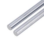 CYIWPH 2 PCS 20mm x 400mm Linear Motion Rods, Case Hardened Chrome Shaft Linear Rail Rod Shaft for 3D Printer, DIY, CNC - Metric h8 Tolerance