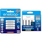 Panasonic BK-4MCCE/4BN Eneloop(Up to 800 mAH) AAA Ni-Mh Pre-Charged Rechargeable Batteries, 4-Batter