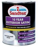 Sandtex 10 Year Exterior Satin 750ml Brilliant White