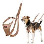 Halti No Pull Harness - Stop Your Dog Pulling on the Lead. Adjustable, Lightweight and Easy to Use. Reflective Dog Training Harness for Small Dogs (Size S, Desert Sand)