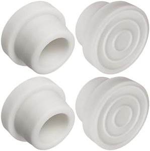 AOIT Universal 4 Pack Rubber Pool Ladder Bumpers Fits 1.90” Tubing, Protective Inground Pool Ladder Caps, Rubber Bumper End Cap Inside Plug for Underground Swimming Pool, Pool Liner Protecting Cover