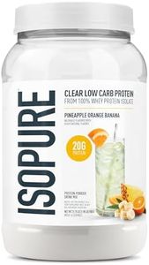Isopure Clear Whey Isolate Protein Powder Infusions Pineapple Orange Banana