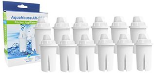 12x AquaHouse AH-PBC Universal Classic Jug Filter Compatible with BRITA Classic Water Filter Cartridge Jugs