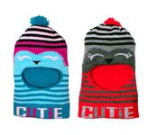 Unisex Woolen Monkey Caps for Babies (Set of 2) | Soft Muffler Cum Scarf Sets | Light Weighted Cap for Infants (1-3 Years, Multicolor 1)