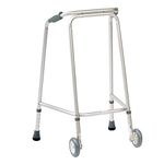 NRS Healthcare Walking Frame (Wheeled) N73259 Adjustable Height - Medium (Eligible for VAT relief in the UK)