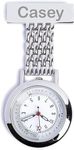Nurse Fob Watches Quartz for Men and Women – Perfect Gifts for Healthcare Professionals (Poshevo Silver Mesh, Medium)