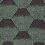 Felt Shingles Forest Green Hexagonal 3 Tab Shed Roofing Tiles