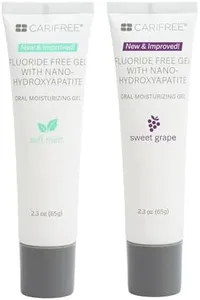 CariFree Fluoride Free Gel (Variety Pack): Nano Hydroxyapatite | Neutralizes pH | Freshens Breath and Moistens Mouth | Dentist Recommended for Oral Carel (2.3 Ounce (Pack of 2), Mint & Grape)