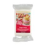 FunCakes Sugar Paste Bright White, Easy to Use, Smooth, Flexible, Soft and Pliable, Perfect for Cake Decorating, Halal, Kosher and Gluten Free, 250 g Pack of 1