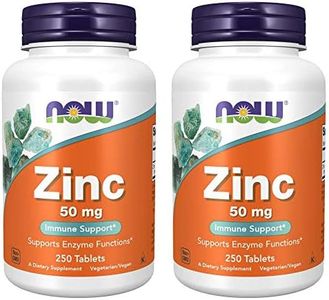 NOW Foods Zinc Gluconate 50Mg Tablets, 500-Count