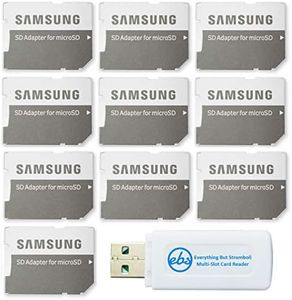 Samsung Micro to SD Memory Card Adapter (Bulk 10-Pack) Bundle with (1) Everything But Stromboli Micro & SD Card Reader