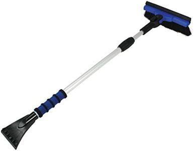 Mallory 583-EP Snow Brush with Pivot Head and Aluminum 34 to 52 in Extension Pole, Assorted Color, black,blue