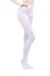 EVERSWE Women's 80 Den Soft Opaque Tight, Women's Tights (L-XL, White)