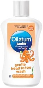 Oilatum Junior Gentle Head-to-Toe Wash, Dry & Eczema-Prone Skin, Gently Cleanses Hair, Scalp & Body, Suitable from Birth, Everyday Use, Fragrance & Soap Free, Dermatologically Tested, 1 x 300ml