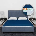 OYO BABY Waterproof Quick Dry Sheet for Baby| Bed Pad | Baby Bed Protector Sheet for Toddler Children (Double Bed Size (260cm X 200cm), Dark Sea Blue)