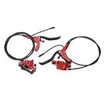 Bicycle Disc Brake Automatic Hydraulic Disc Brake Set (Red)