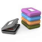 ORICO External Hard Drive Case/External Shockproof Storage Case for 3.5 Inch HDD - Grey/Blue/Orange/Green/Purple [5 Pack]