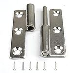 4Pcs 2.5" Detachable Door Hinge,Stainless Steel Rising Butt Right Handed Lift Off Door Hinge