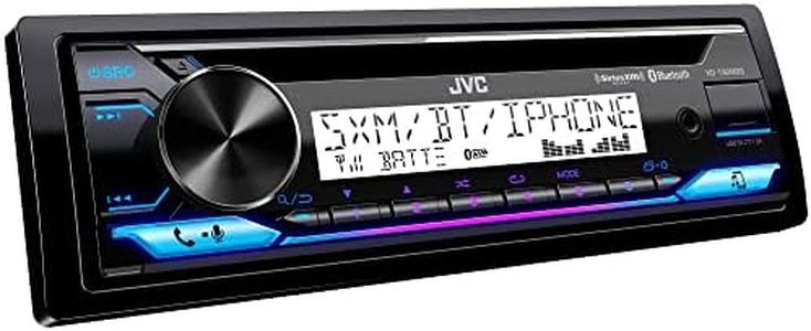 JVC KD-T92MBS Car & Marine Single Din Stereo with CD, Bluetooth, USB, SiriusXM Ready, Conformal Coated PCB