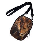 chaqlin Kids Crossbody Bags Animal Horse Print Mini Messenger Shoulder Bags Phone Wallet Womens Mens Cute Crossbody Purse Travel Sling Satchel