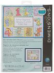 Dimensions 73472 Needlecrafts Counted Cross Stitch, Zoo Alphabet Birth Record,White