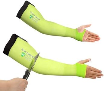 Schwer 22 inch AIR-SKIN ANSI A6 Cut Resistant Arm Sleeves for Men & Women S901, Non-PFAS Arm Protectors for High Risk Work, UPF50+ UV Protection Cooling Gardening Sleeves for Farming, Lightweight