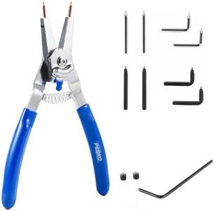 PESIKO 8-Inch Snap Ring Plier Internal/External with Interchangeable Tips