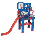 SMOBY Spidey and His Amazing Friends Workbench - Help to Spidey build his Crawler. Children's Toy Pretend Play Workbench with launching slide ramp - for Boys and Girls Ages 3 4 5 6 7 Years Old