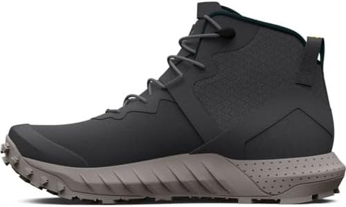 Under Armour Men's Micro G Valsetz Trek Mid Waterproof Military and Tactical Boot, (100) Jet Gray/Pewter/Black, 10