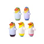 Hanwuo Inflatable Penguin Tumbler Toy,Children Inflatable Animal Balloon Educational Toy Outdoor Fun Sports 22cm