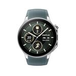 OnePlus Watch 2 Radiant Steel, 32GB, 100-Hour Battery, Health & Fitness Tracking, Sapphire Crystal Design, Dual-Engine, Wear OS by Google