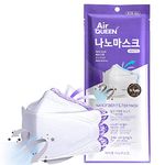 AIRQUEEN Authentic [10 Pack] 3-Layers Nano-Filter Face Mask for Adult [Individually Packaged] [Made in South Korea]